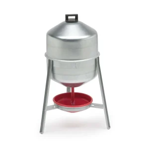 Abbeveratoio Giove da 30 lt in lamiera zincata con bacinella estraibile