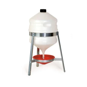 Abbeveratoio Saturno da 30 lt in plastica con bacinella estraibile