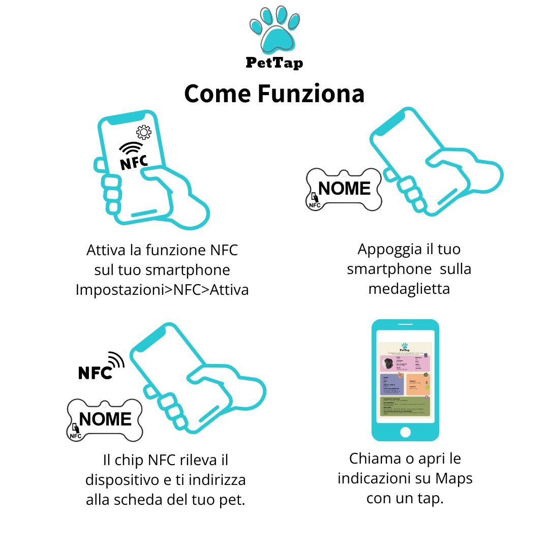 Medaglietta NFC PetTap Luxury con Profilo Digitale | Carta d’Identità e Libretto Sanitario del Pet – Bordeaux - immagine 8