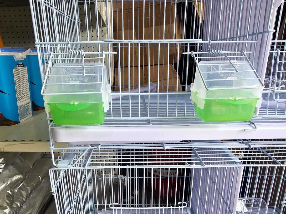 Mangiatoia "Lucia" VERDE con vassoio estraibile - Moldes Ave - immagine 3