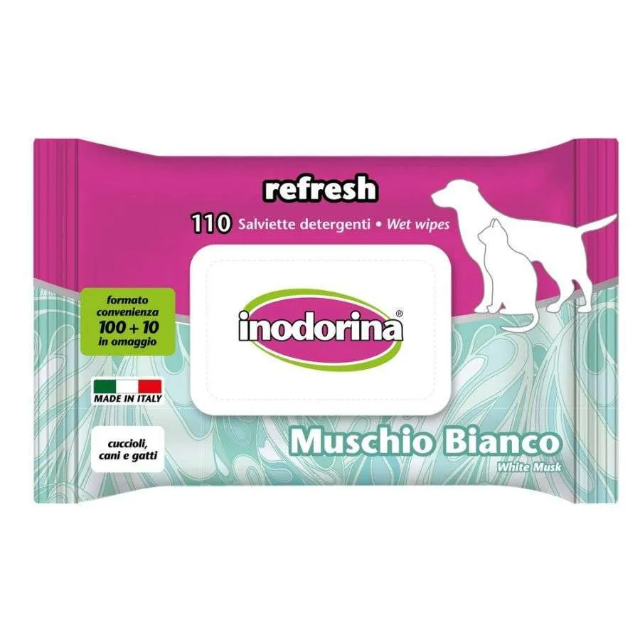 Inodorina salviette refresh muschio bianco – 110 pz