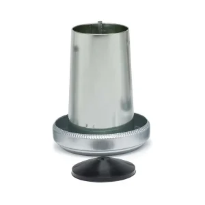 Mangiatoia a tramoggia Plenty40 in lamiera zincata da 40 kg con coperchio