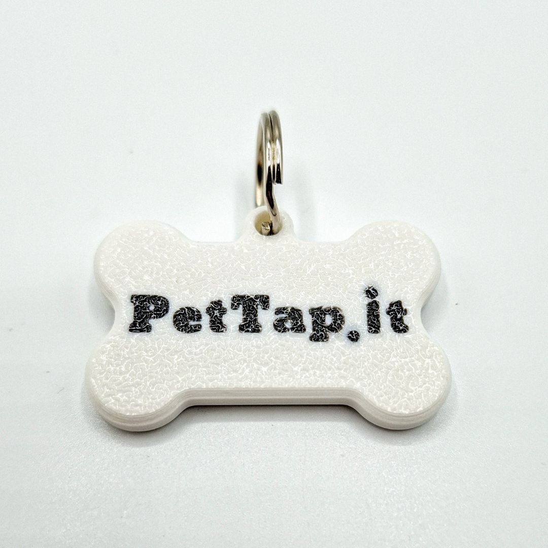 Medaglietta NFC PetTap Luxury con Profilo Digitale | Carta d’Identità e Libretto Sanitario del Pet – Bianco - immagine 3