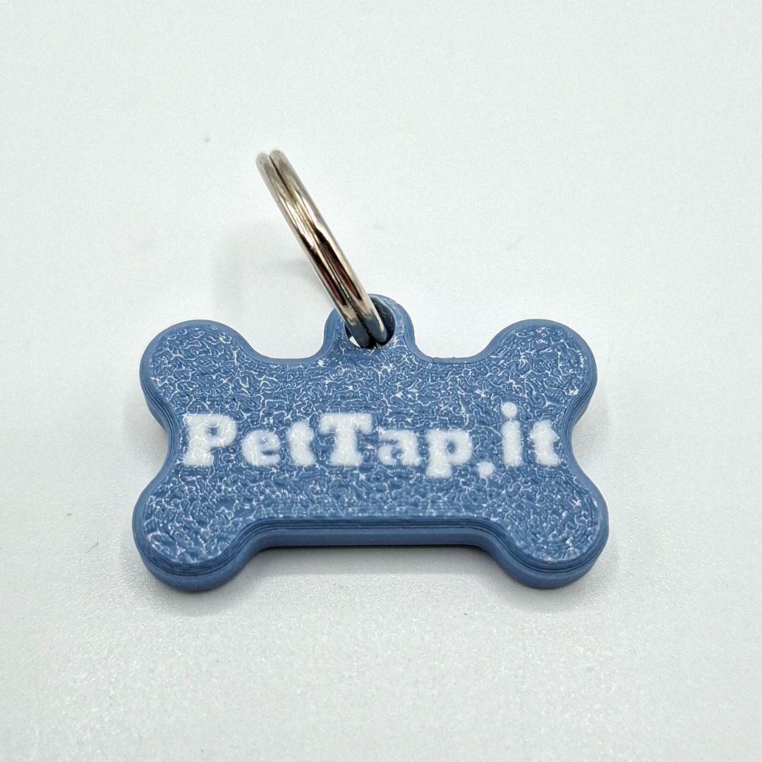 Medaglietta NFC PetTap Luxury con Profilo Digitale | Carta d’Identità e Libretto Sanitario del Pet – Blu Avio - immagine 3