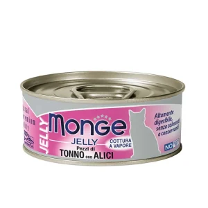 Monge jelly gatto adult pezzi di tonno con alici – 80 gr