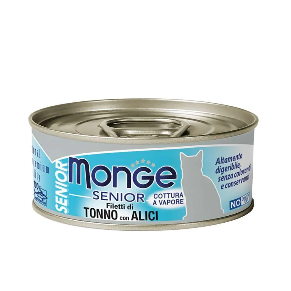 Monge jelly gatto senior filetti di tonno e alici – 80 gr - immagine 2