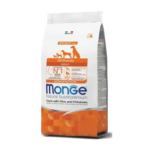 Monge cane superpremium adult anatra riso e patate 2,5 kg – all breeds