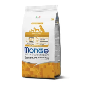 Monge cane superpremium adult tacchino riso e patate 2,5 kg – all breeds