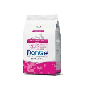 Monge cane superpremium adult extra small pollo 3 kg