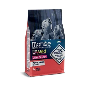 Monge bwild cane low grain puppy e junior cervo 2,5 kg – all breeds
