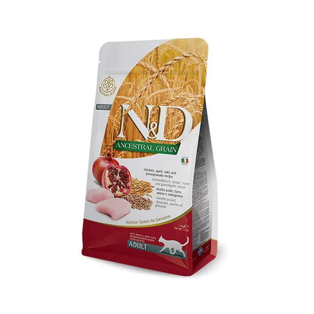 Farmina N&D low grain gatto sterilizzato con pollo e melograno 5 kg