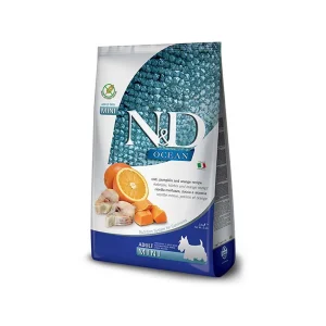 Farmina N&D ocean cane adult mini merluzzo zucca e arancia 2,5 kg