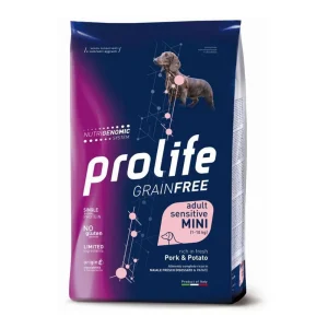 Prolife cane grain free sensitive adult mini maiale e patate 2 kg