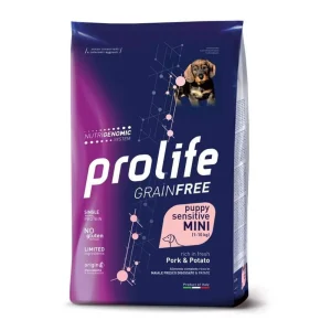 Prolife cane grain free sensitive puppy mini maiale e patate 2 kg