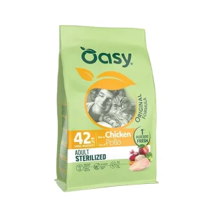 Oasy gatto original adult sterilizzato con pollo 1,5 kg
