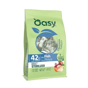 Oasy gatto original adult sterilizzato con pesce 1,5 kg