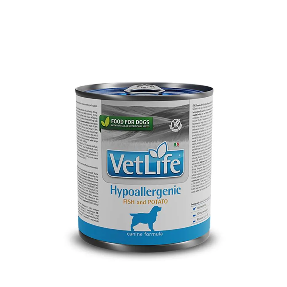 Farmina Vet Life wet cane Hypoallergenic pesce e patate – lattina 300 gr - immagine 2