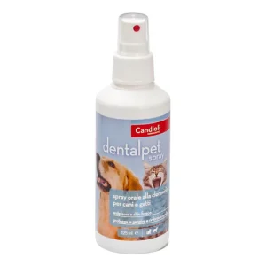 Candioli – Dentalpet – Spray 125 ml – Per il benessere di denti e cavo orale per cane e gatto