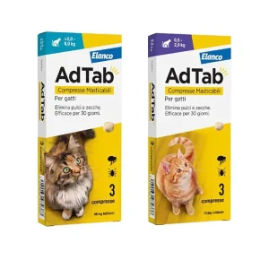 AdTab compresse masticabili antipulci per gatti