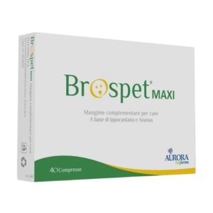 Aurora Biofarma Brospet Maxi – 40 Compresse – Favorisce il drenaggio dei liquidi interstiziali