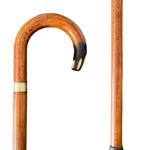 Bastone intagliato in legno di faggio