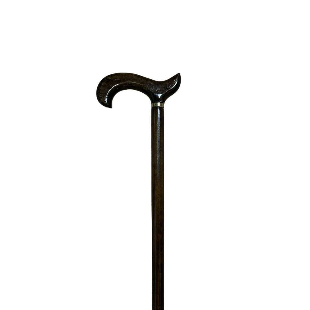 Bastone in legno di faggio modello tedesco con poggiamano diritto - immagine 4