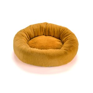 Leopet cuscino ciambella con pelliccetta d. 50×15 h cm
