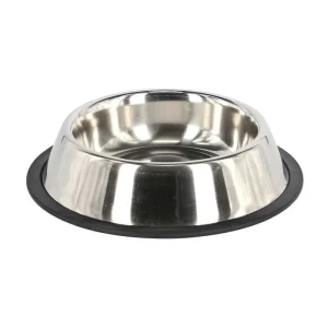 Ciotola in acciaio inox antiscivolo con bordo in gomma
