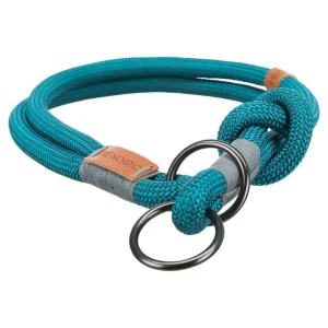 Trixie Be Nordic collare semistrangolo in corda petrolio/grigio chiaro