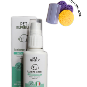 BASTA LACRIME lozione detergente occhi + SET spugnette e pettinino