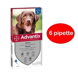 Elanco advantix spot-on per cani da 25 a 40 kg – 6 pipette