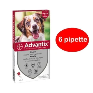 Elanco advantix spot-on per cani da 10 a 25 kg – 6 pipette