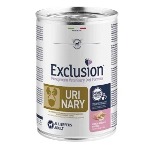 Exclusion diet cane urinary wet all breeds maiale sorgo e riso 400 gr