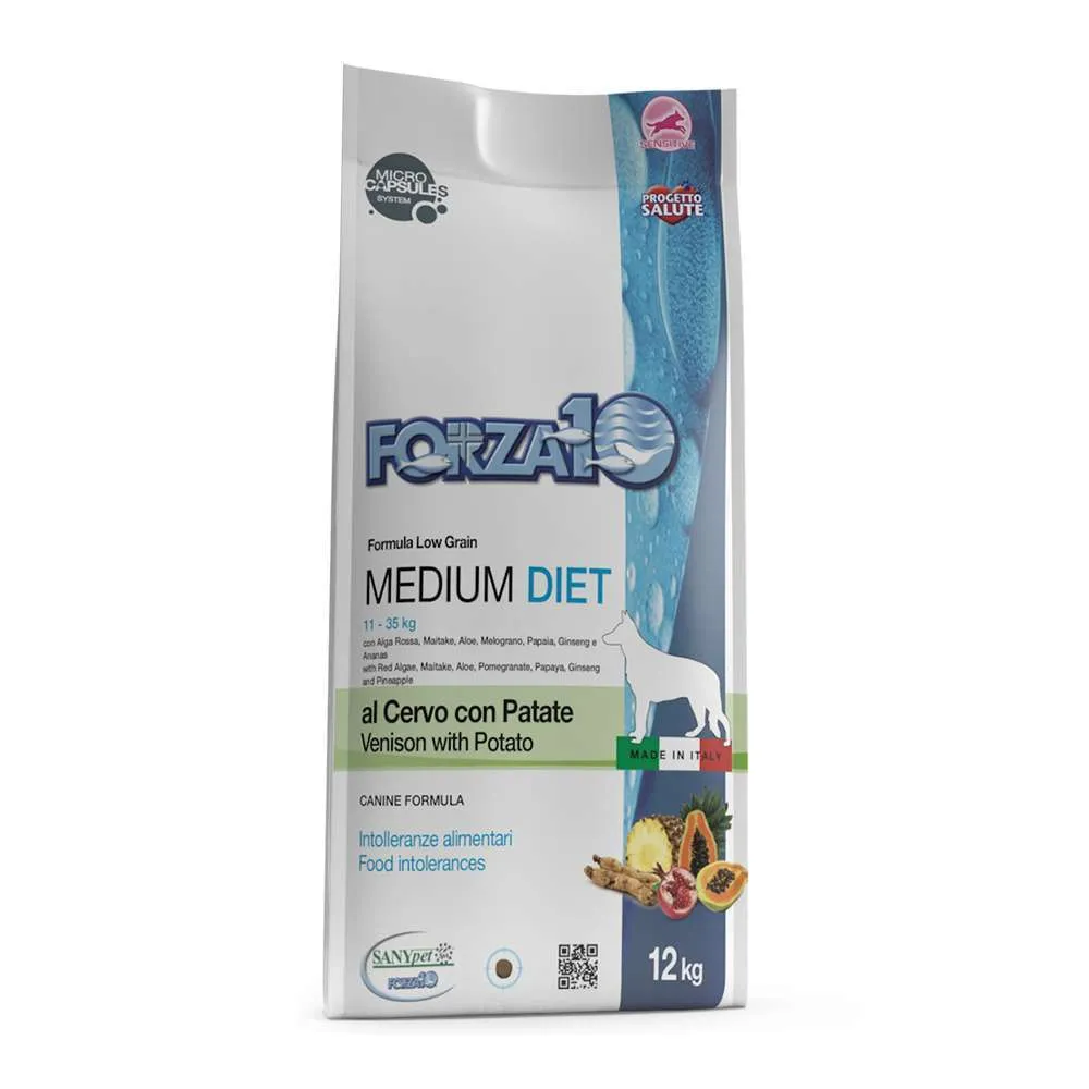 Forza 10 Diet cane medium al cervo e patate 12 kg