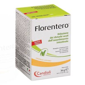 Candioli – Florentero ACT – 30 Compresse – Regolatore flora intestinale per cani e gatti