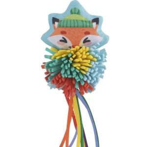 Leopet gioco gatto volpe in tessuto con nastrini