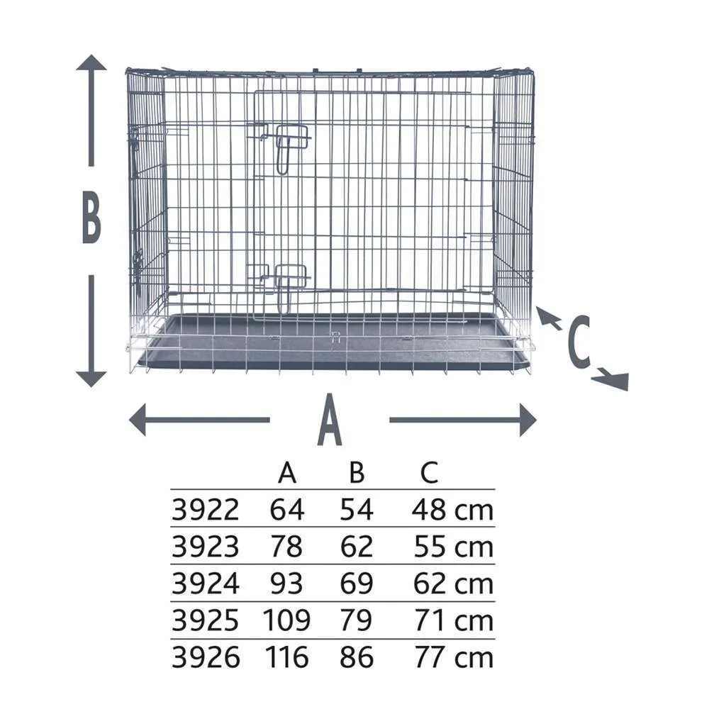 Trixie gabbia Kennel per cani zincata pieghevole - immagine 4