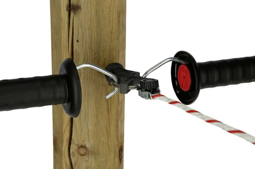 Isolatore a tre ganci per cancello – nero - immagine 5