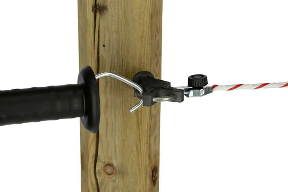 Isolatore a tre ganci per cancello – nero - immagine 3