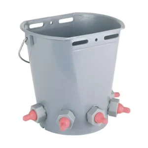 Secchio allattamento agnelli con 5 tettarelle corte