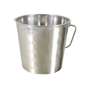 Secchio in acciaio inox 12 lt con scala graduata