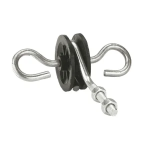 ISOLATORE DOPPIO GANCIO X MANIGLIA CON FILETTATURA METRICA