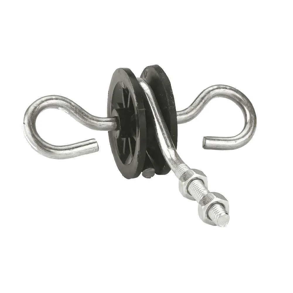 ISOLATORE DOPPIO GANCIO X MANIGLIA CON FILETTATURA METRICA - immagine 2