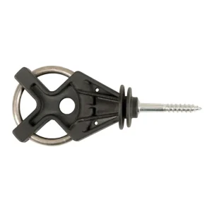 Isolatore a tre ganci per cancello – nero