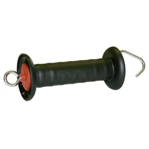 MANIGLIA ISOLANTE NERA CON GANCIO