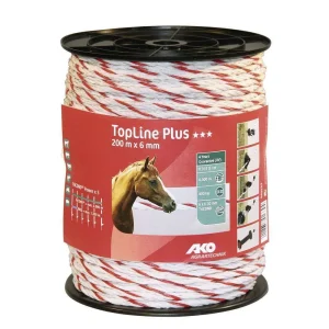 CORDA TOPLINE PLUS 200 MT – 6 MM BIANCO/ROSSA
