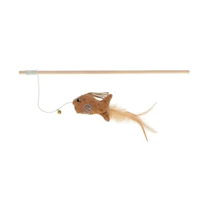 GIOCO GATTO CANNA DA PESCA CON PESCE – 40 CM