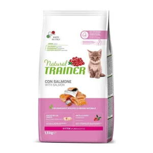 Natural Trainer gatto kitten salmone 1,5 kg