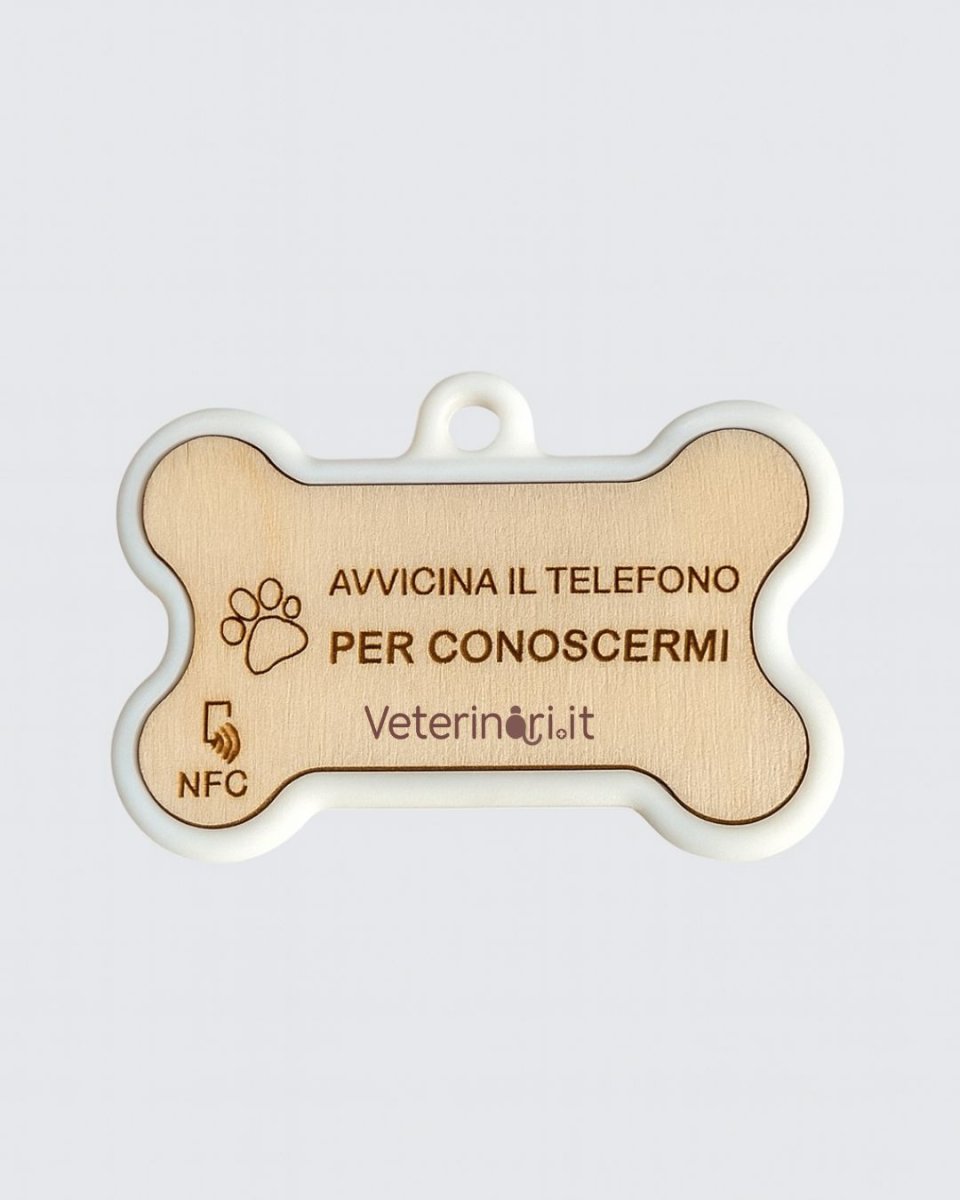 Medaglietta NFC PetTap Luxury con Profilo Digitale | Carta d’Identità e Libretto Sanitario del Pet – Bianco - immagine 2