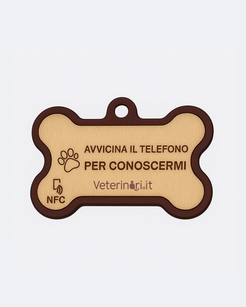 Medaglietta NFC PetTap Luxury con Profilo Digitale | Carta d’Identità e Libretto Sanitario del Pet – Bordeaux - immagine 2